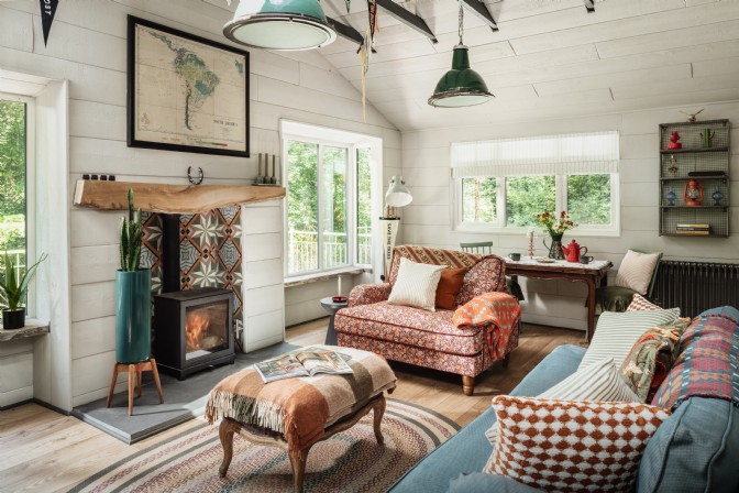 The interiors of The Outpost cabin