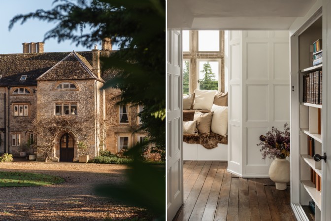 The exterior of Saxon and library room