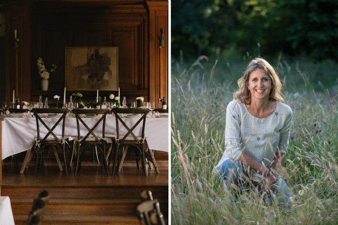 GP4215 - Weddings at The Lost Music Hall in Totnes, Devon and owner Jennie