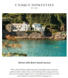 Homes with direct beach access