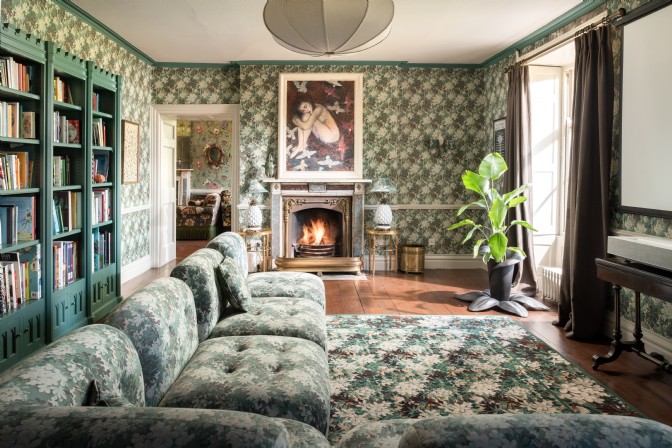 The library at Castle Trematonia
