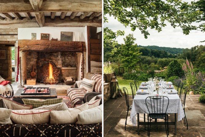 GP4464 - A cosy living room and al fresco dining in the garden at The Knapp, Gloucestershire