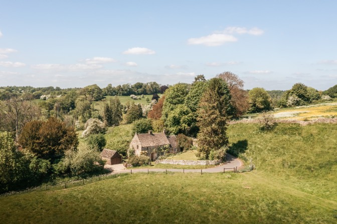 Under the Yew Tree, a luxury cottage surrounded by fields in the Cotswolds