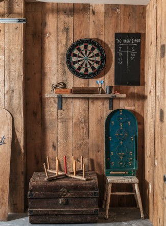 The games room is fun for the whole family after a day on the beach