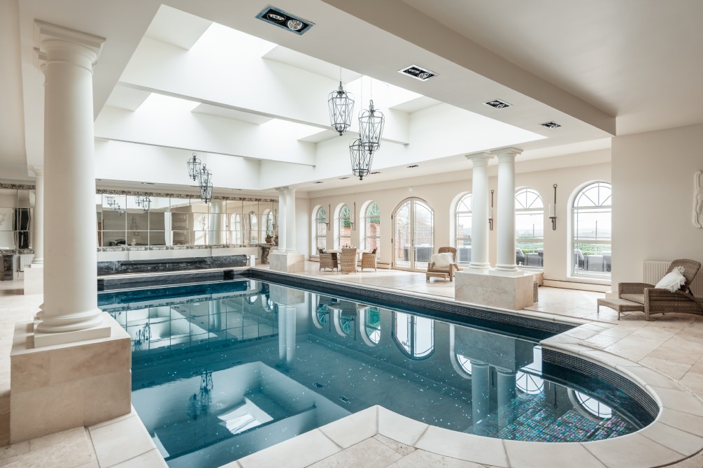 The heated indoor pool provides year round swimming