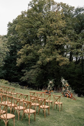 Weddings at The Milk Wood unfold in a tranquil setting rooted in nature<br /><span>&copy; Y Mor Photography</span>