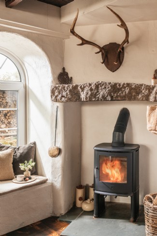 The kitchen has its own log burner to keep chefs cosy in the winter