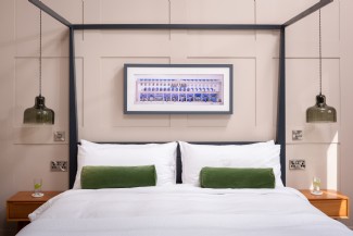 Sweet dreams are made of this four poster super king-size bed