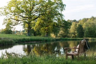 The lake offers a place for quiet contemplation in nature