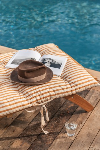 Lounge by the pool on balmy summer days