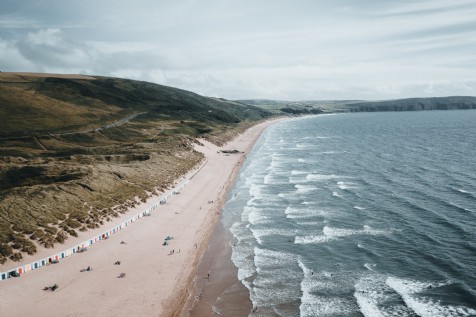 Surf at Woolacombe beach