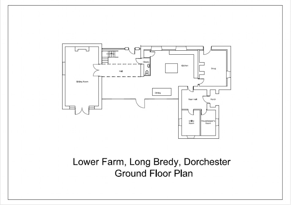 Floor plan of Kingfisher Farm