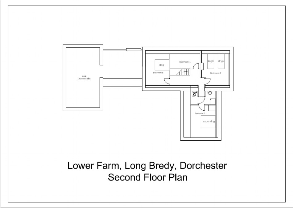 Floor plan of Kingfisher Farm