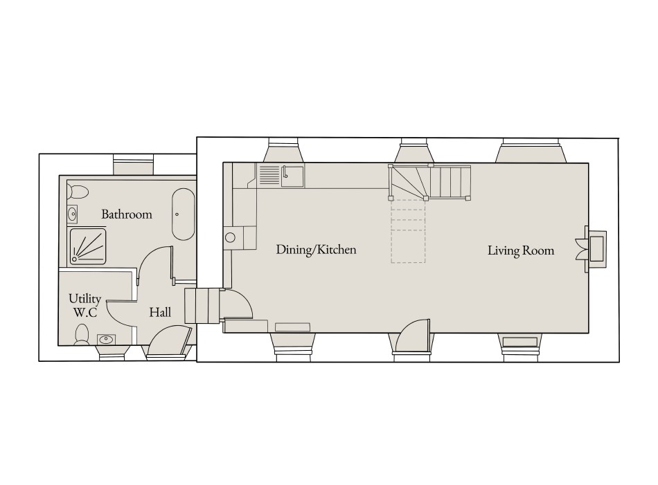 Floor plan of Little Eden
