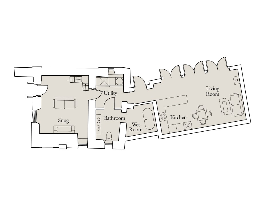 Floor plan of Little Portion