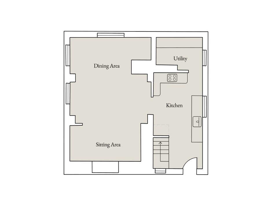 Floor plan of Maison Blanche