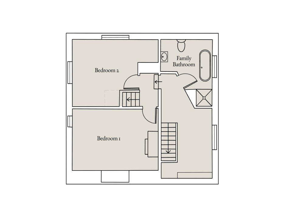 Floor plan of Maison Blanche