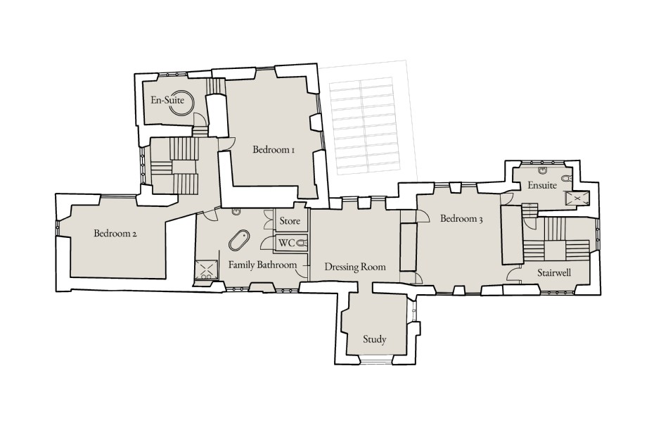 Floor plan of Saxon