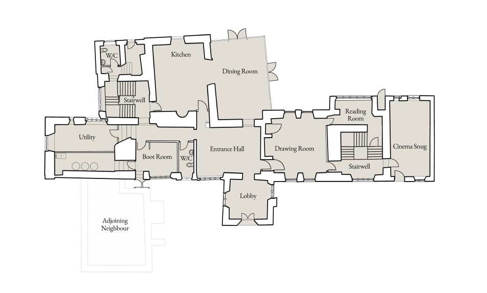 Floor plan of Saxon