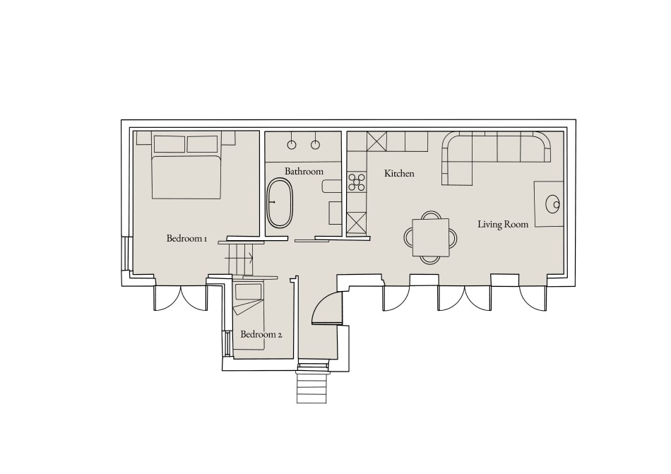 Floor plan of The Cotton Tree