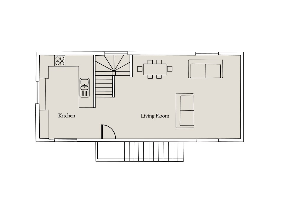 Floor plan of The Hop Store