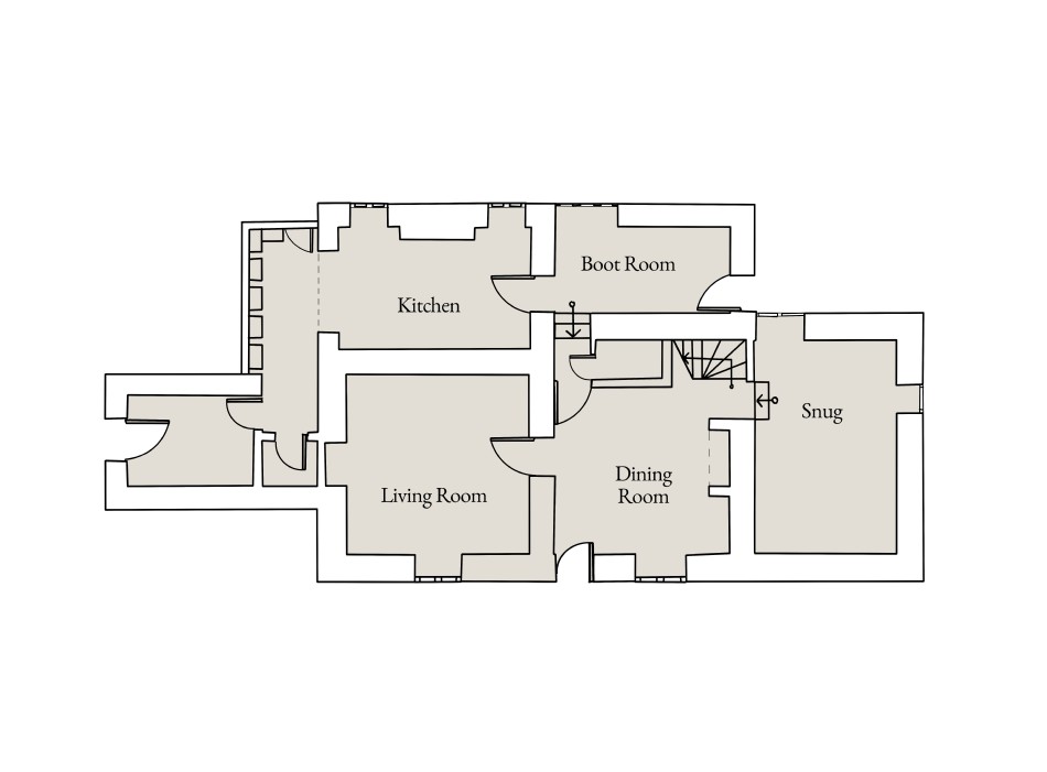 Floor plan of The Flower Press