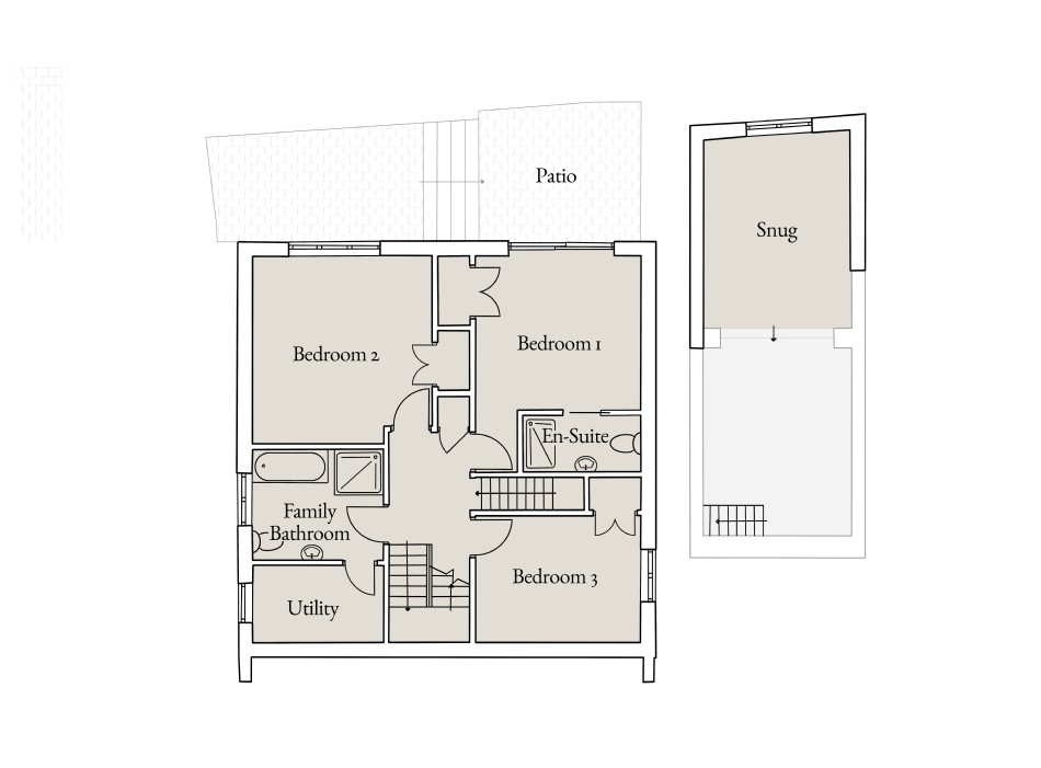Floor plan of Villa Boden